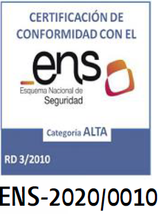 Logo del Certificación de conformidad con el ENS